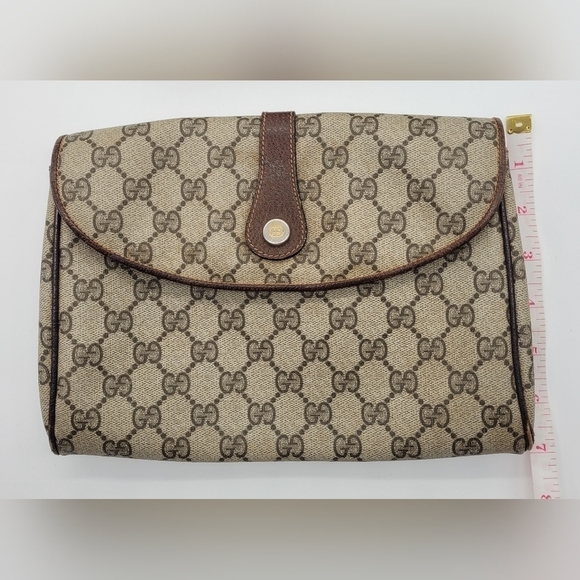 Rare Vintage GUCCI GG Supreme Crossbody Shoulder Clutch Bag 001 059 1923​​​ - Picture 12 of 12